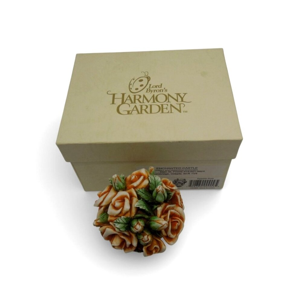 Harmony Kingdom Egyptian Rose Flower Pot Trinket Box 90s Vintage